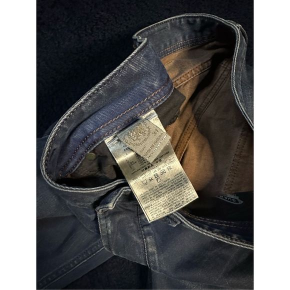 Diesel Larkee Classic Straight Factory Rip Dark Jeans Sz 31x32 B11 - Picture 7 of 12